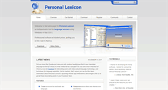 Desktop Screenshot of personal-lexicon.com