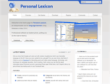 Tablet Screenshot of personal-lexicon.com